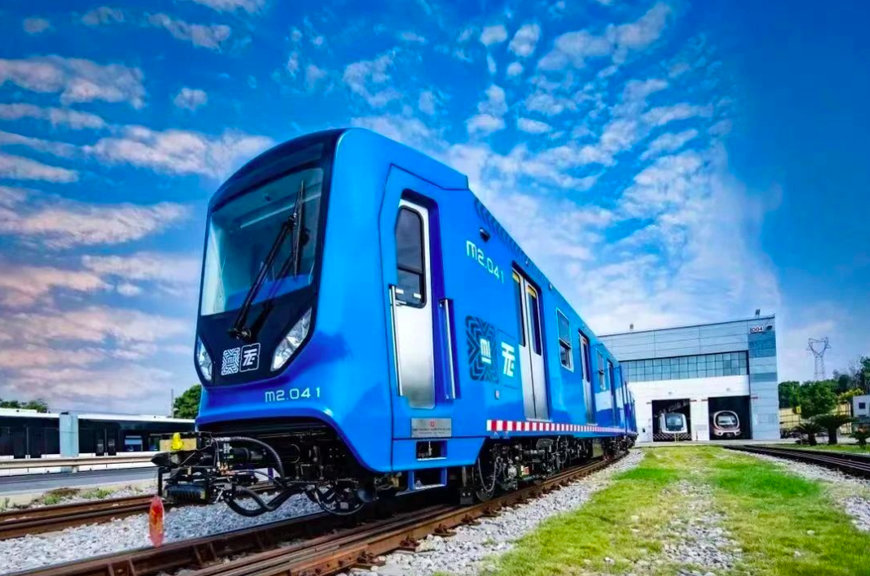 LATEST LIGHT RAIL TRAIN FOR MEXICO CITY ROLLED OFF THE PRODUCTION LINE AT CRRC